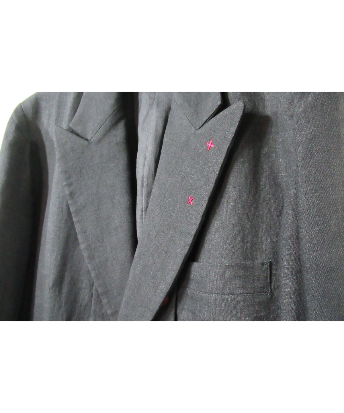 05ss yohji yamamoto pour homme 赤ボタン ステッチデザイン 05ss yohji yamamoto pour homme 赤ボタン ステッチデザイン
