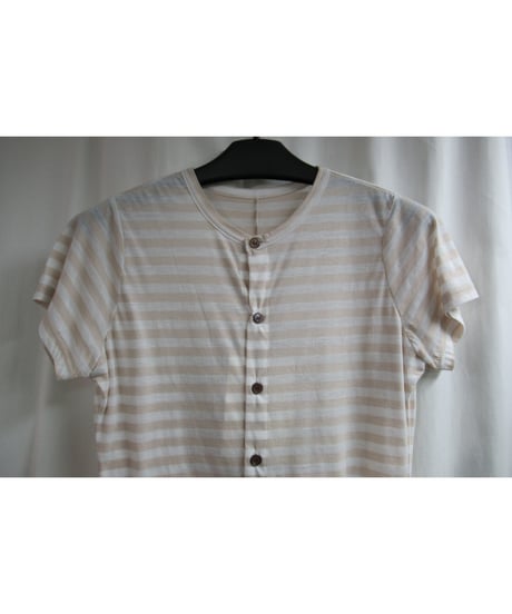 08ss 新品 yohji yamamoto femme ボーダー アシメトリーデザインカットソー FM-T31-951