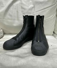 美品 yohji yamamoto X adidas ロゴ入りショートブーツ（H-A-119xxx）