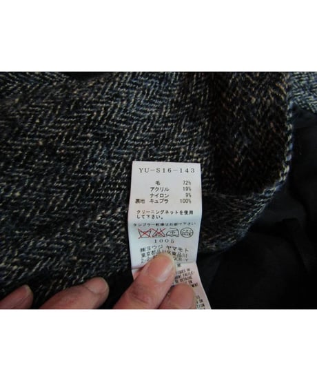 Y's yohji yamamoto ツイード アシメトリーデザインフレアスカート YU-S16-143