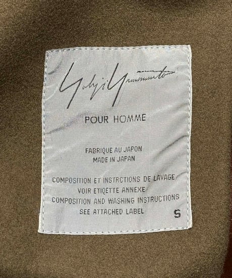 1991AW 6.1THE MEN yohji yamamoto pour homme ジッパー付きレザーロングコート（H-C-252xxx）