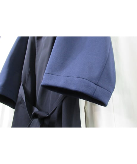 98ss yohji yamamoto pour homme vintage 袖ジャージ切替えデザインコート 紺（HJ-C01-812）