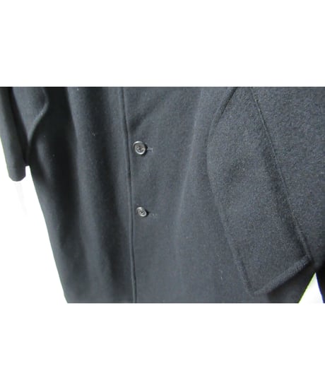 90’s Y’s for men yohji yamamoto pour homme vintage 襟リブニット切替えデザイン ロングコート （MG-C04-119）
