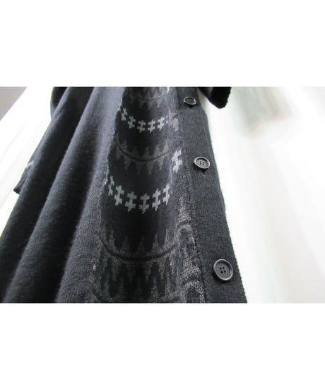 18aw yohji yamamoto pour homme ニットデザイン ロングワンピース（HV-K36-886）