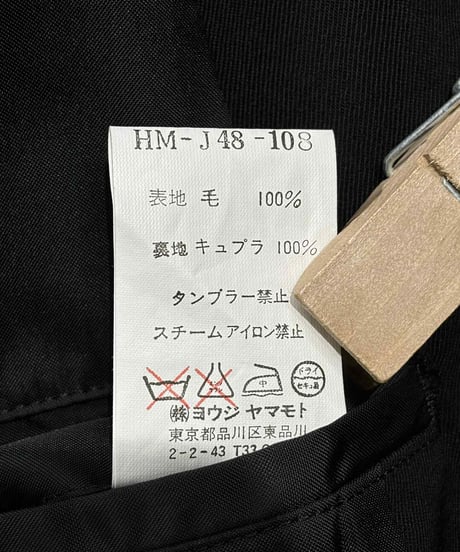 2002AW yohji yamamoto pour homme ジップジャケット（HM-J48-108）