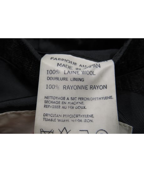 90's yohji yamamoto COSTUME D'HOMME グレー ダブル 変わりボタンセットアップ（HV-X04-190）
