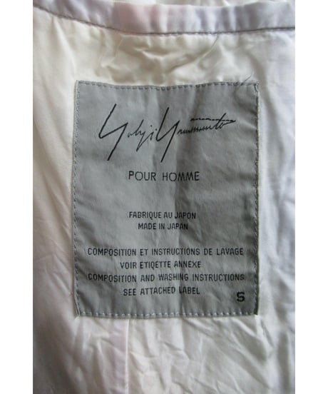 98ss yohji yamamoto pour homme vintage ストライプ ロングジャケット HJ-J60-227