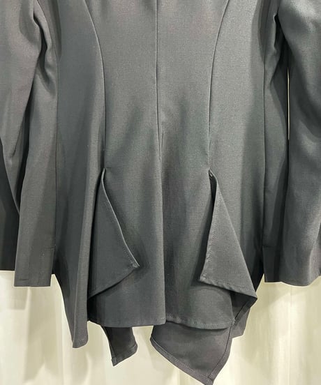 2019AW yohji yamamoto +NOIR バックフリルジャケット（NC-J16-132）