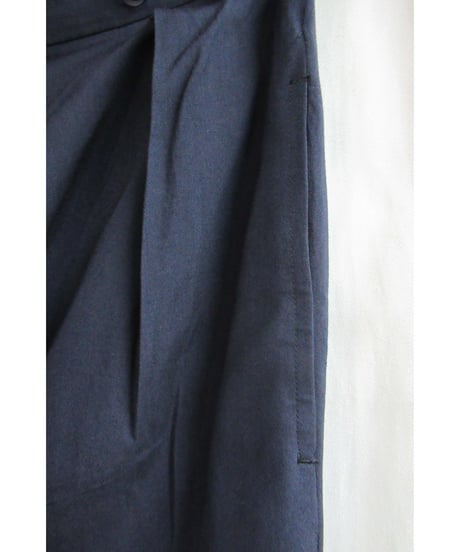 80's SAMPLE yohji yamamoto femme vintage 紺 ラップワイドパンツ P04-200