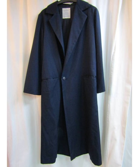 レア yohji yamamoto  COSTUME NAVYシンプルロングコート FN-C81-151