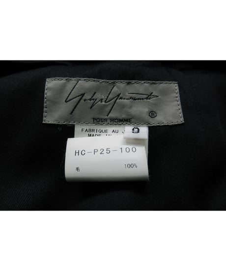 19aw yohji yamamoto pour homme ラップデザインパンツ（HC-P25-100）