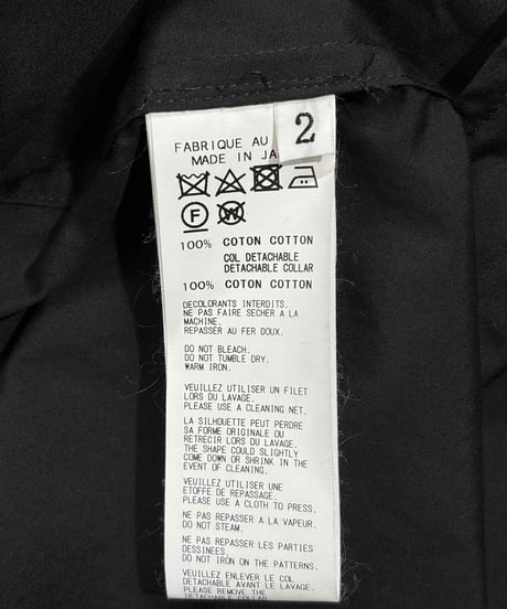 BLACK Scandal yohji yamamoto スペアカラー ロングブラウス（NH-B29-001）