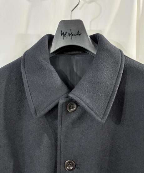 1998aw yohji yamamoto pour homme 黒 vintage ベルト付き ロングコート  (HY-C14-119)