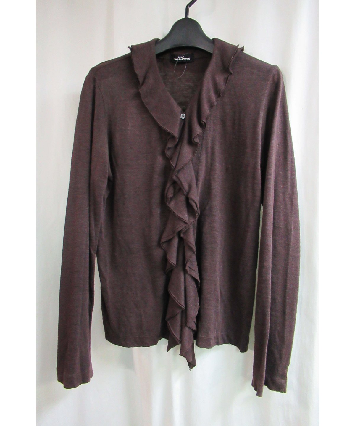 tricot COMME des GARCONS ベロアフリルカーディガン tricot COMME des GARCONS ベロアフリルカーディガン