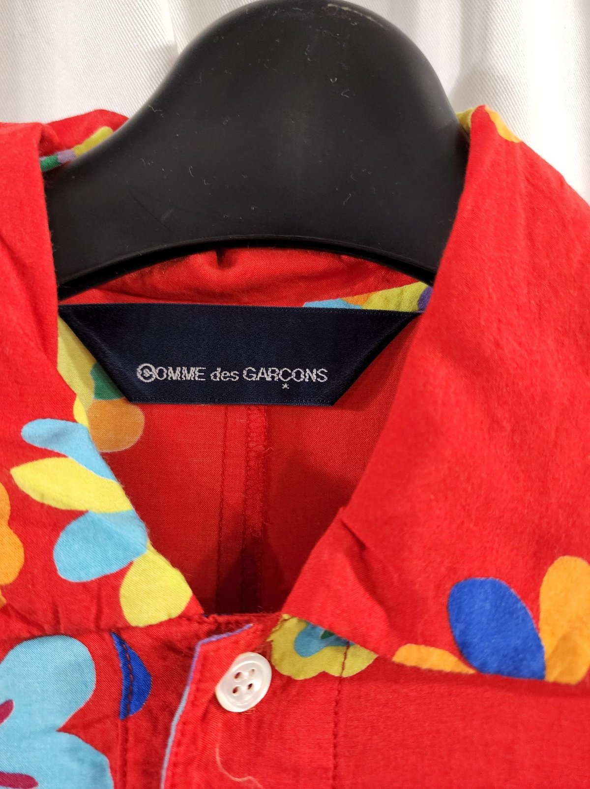 AD1996 COMME des. GARCONS 青山オリジナル 赤 プリント