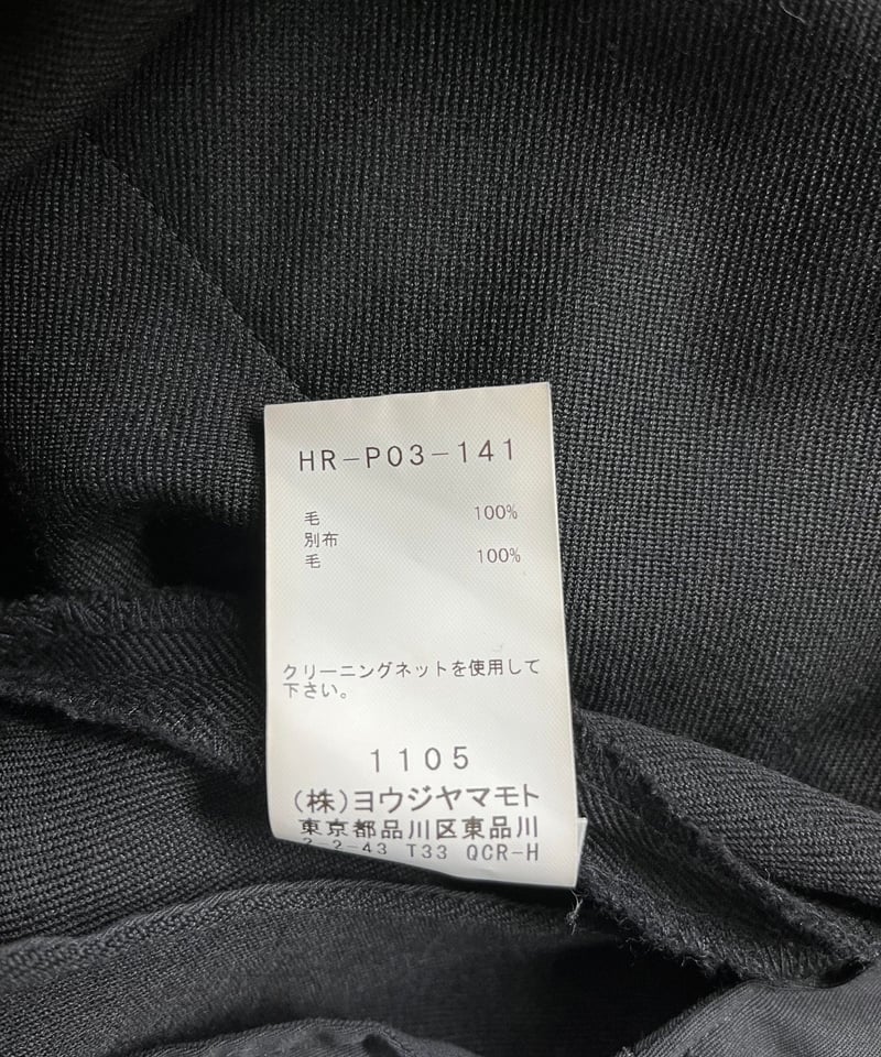 2020AW REGULATION yohji yamamoto MEN デザインパンツ(HR...