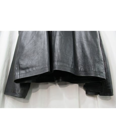 97aw yohji yamamoto pour homme vintage セーラーカラーデザイン レザーブルゾン（HI-Y03-700）