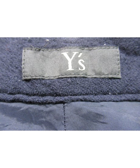 Y's yohji yamamoto 紺 ストレートパンツ YY-P14-109