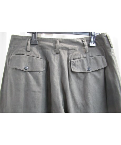 18ss yohji yamamoto pour homme バイカラー バルーンパンツ（HW-P09-801）