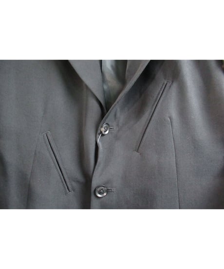 レア 18aw yohji yamamoto pour homme 黒 袖 鹿革切替えデザインジャケット HV-J14-100