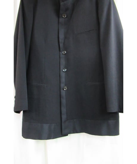 09aw yohji yamamoto pour homme 黒 デザイン切替えジャケット HV-J35-103