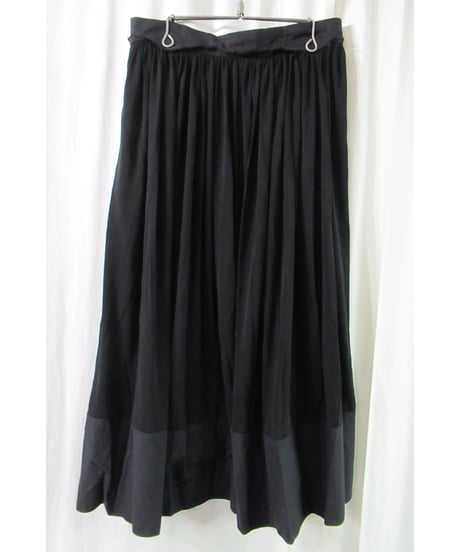 Y’s yohji yamamoto 素材切り替え フレアスカート YN-S40-834