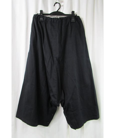 Y's yohji yamamoto コットン デザインサルエルワイドパンツ YN-P80-002