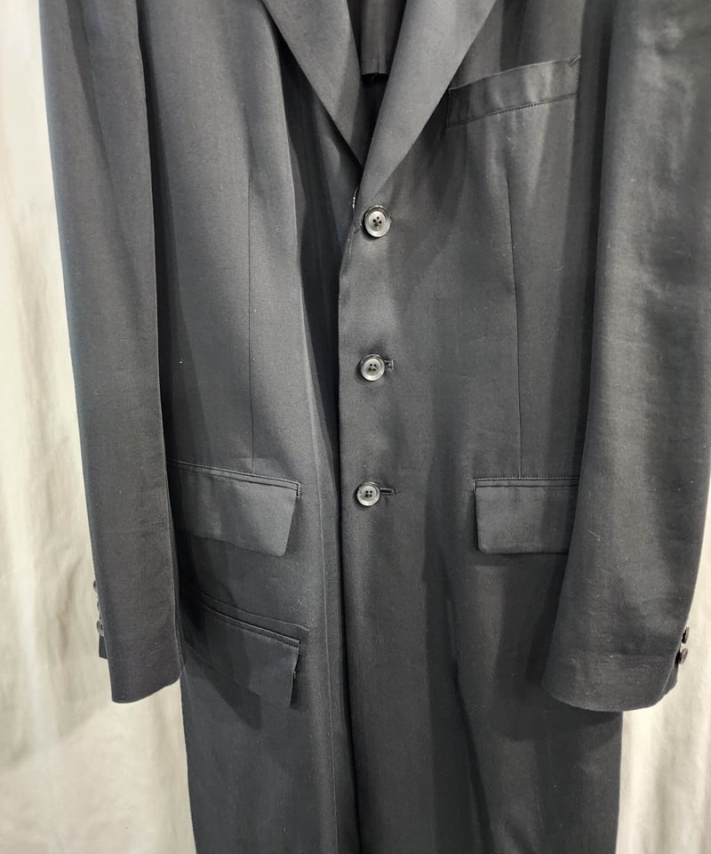 2022ss yohji yamamoto pour homme 黒 ドクタージャケット (H 2022ss yohji yamamoto pour homme 黒 ドクタージャケット (H