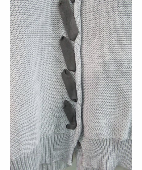 17ss RAGNE KIKAS yohji yamamoto リボンデザインカーディガン ND-K29-081