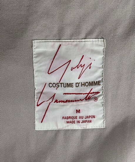 1999SS yohji yamamoto COSTUME D'HOMME vintage ステンカラーコート（HC-C90-005）