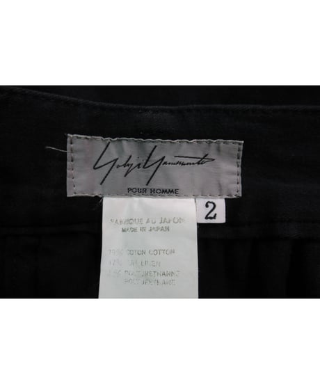 07ss yohji yamamoto pour homme コットンサルエルパンツ HT-P38-032