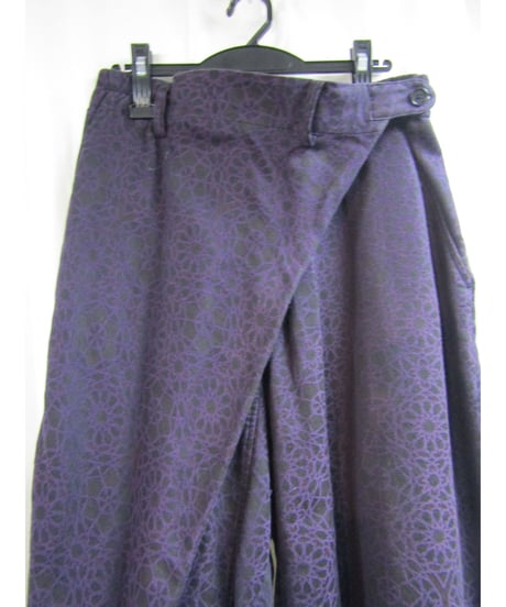 15ss yohji yamamoto pour homme 紫 ラップパンツセットアップ HU-J07-012