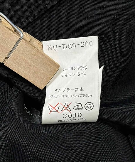 yohji yamamoto +NOIR ダブルジップワンピース（NU-D69-200）