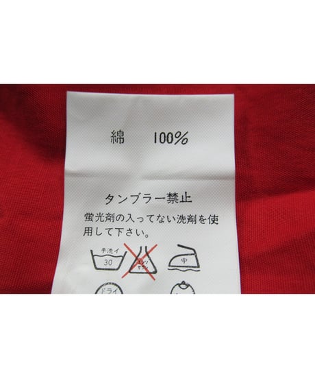 Y's for men yohji yamamoto レッド シンプルブラウス（MB-B23-001）