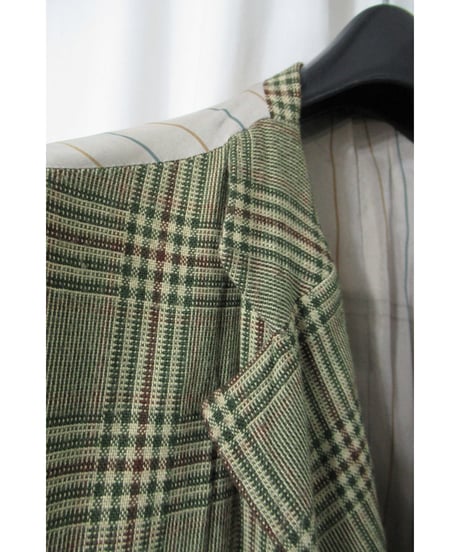 激レア AD1993 COMME des GARCONS HOMME PLUS 脱色 グレンチェック ベスト付きジャケット PJ-04022M
