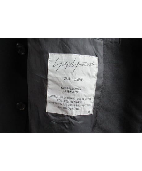 07ss yohji yamamoto pour homme 素材切り替えデザインジャケット HT-J15-103