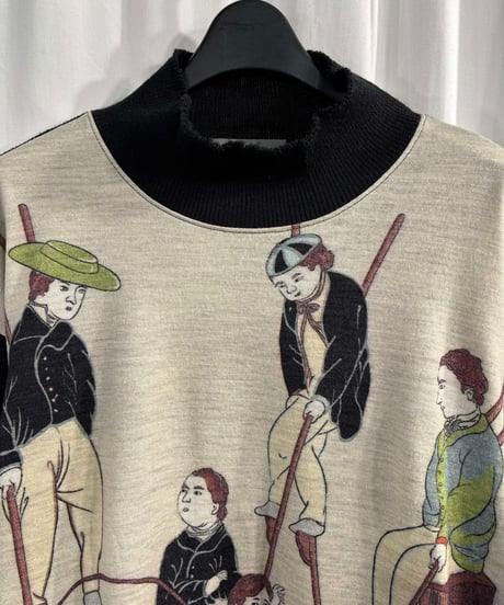 2021AW yohji yamamoto pour homme 鹿鳴館 ハイネックカットソー（HX-T80-992）