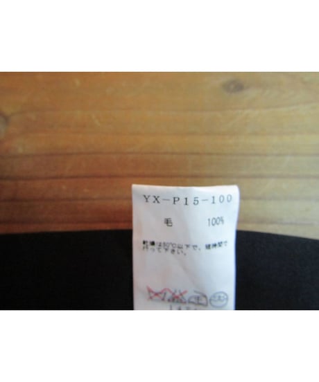 Y's yohji yamamoto ストレートシンプルパンツ YX-P15-100
