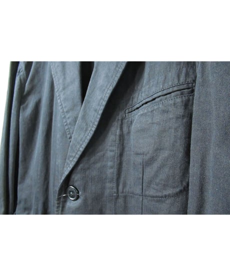 16ss yohji yamamoto pour homme 綿 麻 燕尾デザインジャケット（HO-J77-057）