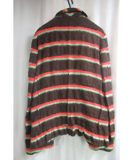 AD2004 COMME des GARCONS HOMME PLUS 茶 縮絨 ショールカラーデザインジャケット PN-J017