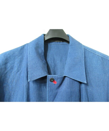 17ss yohji yamamoto pour homme スリーブデザイン 麻 ロングドレス（HD-D17-307）
