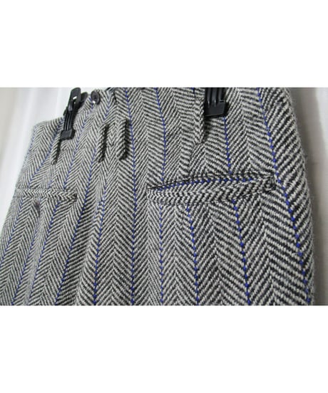 01aw yohji yamamoto pour homme ギャングスター 襟デザイン ツイードセットアップ（HV-J63-136／HV-P10-136）