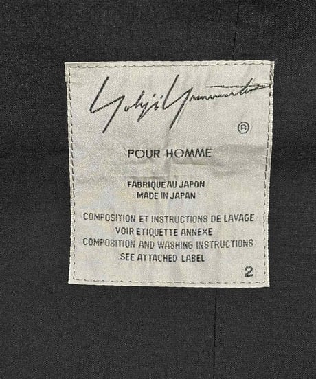 美品 2018SS yohji yamamoto pour homme レーヨンジャケット（HW-J51-204）