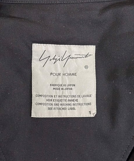 2019SS yohji yamamoto pour homme プリント レーヨンマント（HH-C04-212）