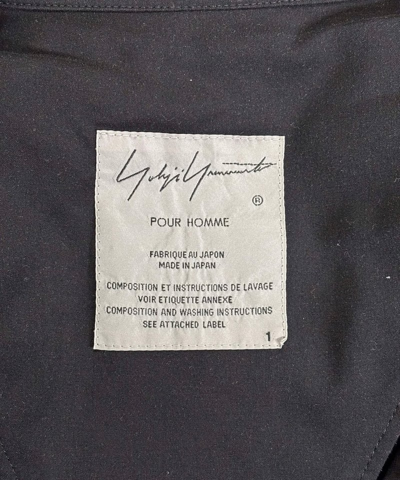 2019SS yohji yamamoto pour homme プリント レーヨンマント（H