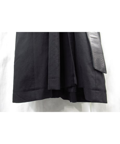 18aw yohji yamamoto pour homme ベルト付き 多釦 ドルマンスリーブデザインロングドレス（HV-D36-100）