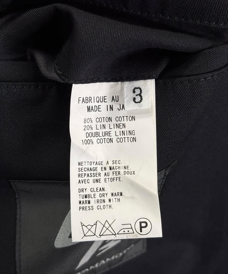 Y's yohji yamamoto ２ボタンジャケット（MR-J39-043）