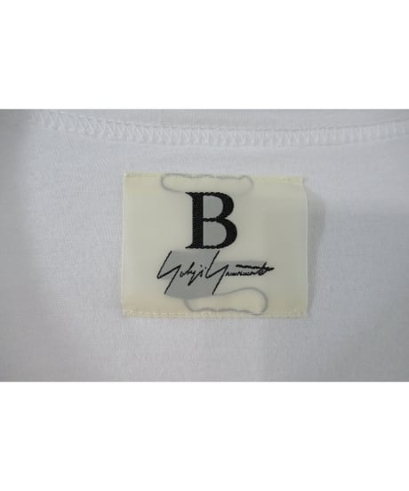 新品 17ss B yohji yamamoto +noir 白 切り替えデザインカットソー ND-T60-086