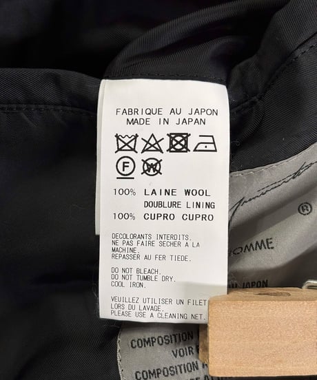 2018AW yohji yamamoto POUR HOMME デザインロングジャケット（HV-J49-100）