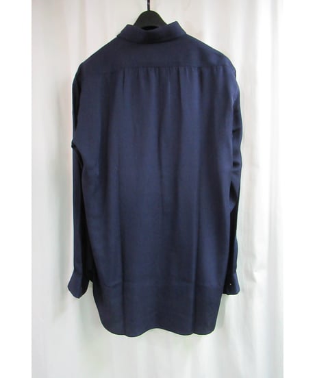 Y's for men yohji yamamoto 赤タグ 紺 ミリタリーシンプルブラウス ME-B50-218